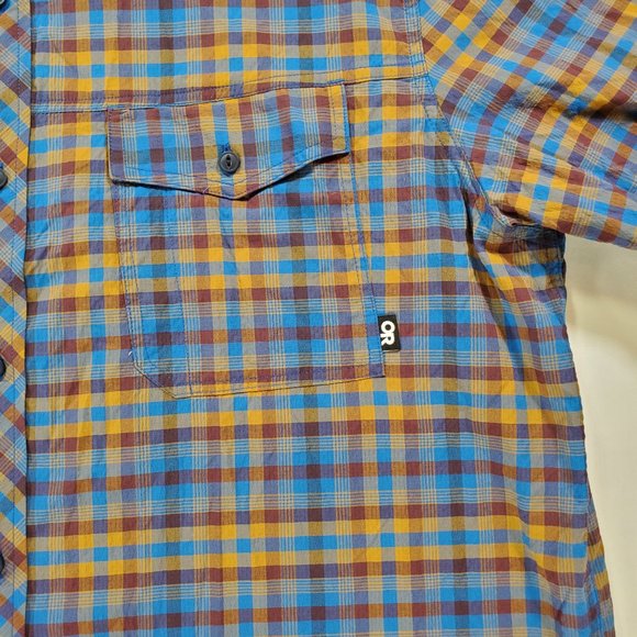 Outdoor Research Shirt Wanderer Men 2XL Tartan Plaid Button Down Hiking Gorpcore - Picture 8 of 15